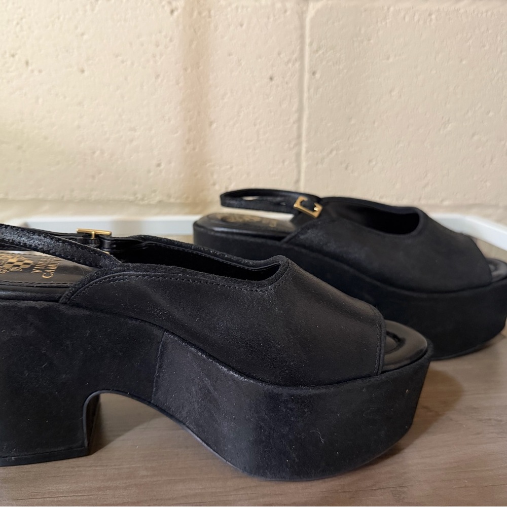 Vince Camuto Black Platform Sandals